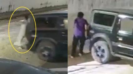 Hindistan'da dehşet anları: Otomobil ile beton duvar arasına can verdi