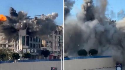 İsrail L&uuml;bnan'ın başkentini vurdu: Havalimanı bombalandı!