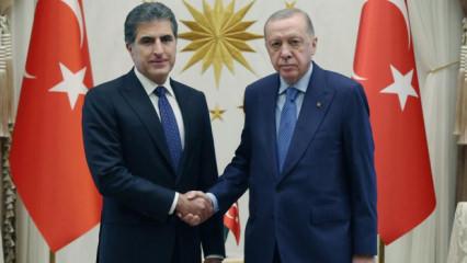 Son Dakika: Erdoğan'dan Ne&ccedil;irvan Barzani ile kritik g&ouml;r&uuml;şme