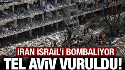 Son dakika haberi: İran İsrail'i &ccedil;ok sert vuruyor: Tel Aviv'de sirenler &ccedil;alıyor!