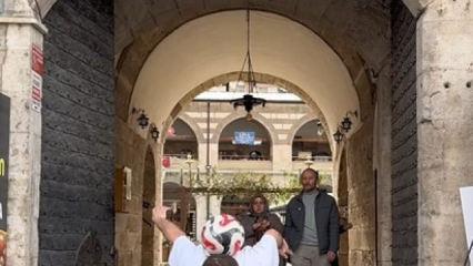 Tokat'ın tarihini futbol şovuyla tanıtıyor