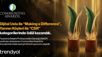 Trendyol'un sosyal etki projelerine uluslararası alanda iki &ouml;d&uuml;l