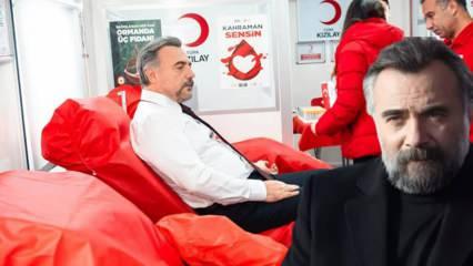 T&uuml;rk Kızılay'dan Oktay Kaynarca ile kan bağışı &ccedil;ağrısı: 'Kahraman sensin!'