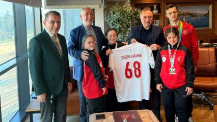  &Ouml;zel sporculardan Kanal 7'ye ziyaret: Hedef altın madalya