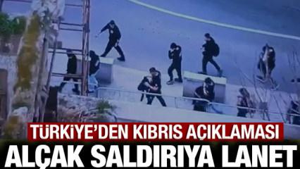 T&uuml;rkiye'den son dakika Kıbrıs a&ccedil;ıklaması: T&uuml;rklere yapılan al&ccedil;ak saldırı lanetlendi!