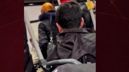 Tuzla'da otob&uuml;ste baş&ouml;rt&uuml;s&uuml; d&uuml;şmanlığı: Sen kafandaki t&uuml;lbenti bir &ccedil;ıkart