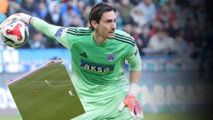 S&uuml;per Lig'de harika gol! Kasımpaşa kalecisi Gianniotis, kendi sahasından gol attı