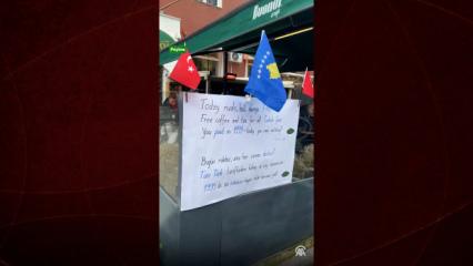  Kosovalı işletmeciden T&uuml;rk taraftarlara vefa: 1999'da siz &ouml;dediniz