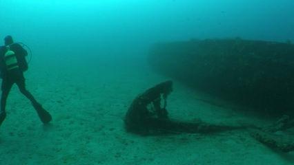 110 yıldır denizin dibindeydi! &Ccedil;anakkale&rsquo;de batırılan gemiden &ccedil;ıkarıldı, sergilenecek