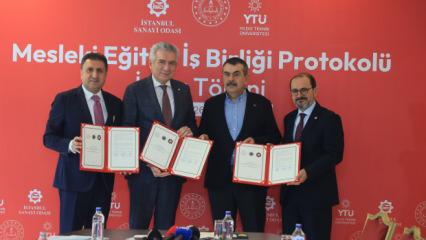 MEB, İSO ve YT&Uuml; arasında mesleki eğitimde dev iş birliği protokol&uuml;