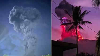 Filipinler'de iki yanardağda patlama