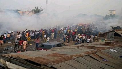 Afrika &uuml;lkesinde b&uuml;y&uuml;k skandal! Ordu yanlışlıkla pazar yerini bombaladı: En az 100 &ouml;l&uuml;