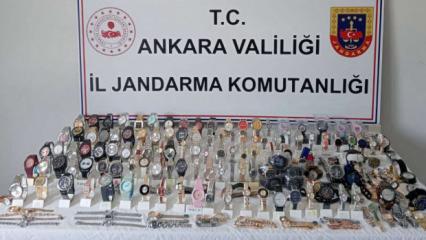 Ankara'da milyonluk ka&ccedil;ak saat operasyonu!