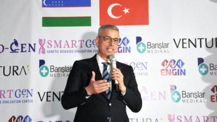 Bakan Memişoğlu &Ouml;zbekistan'da T&uuml;rk Yatırımı Tıbbi Laboratuvarın a&ccedil;ılışını yaptı