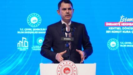 Bakan Murat Kurum'dan t&uuml;m vatandaşlara kentsel d&ouml;n&uuml;ş&uuml;m &ccedil;ağrısı