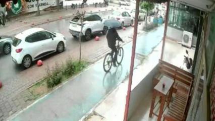 Bisikletini bıraktı, motosikleti &ccedil;alıp Gaziantep'e kadar s&uuml;rd&uuml;