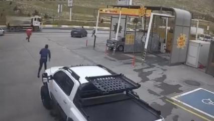 Faciaya ramak kala durdurdular: El freni boşta unutulan ara&ccedil;, anayola giriyordu