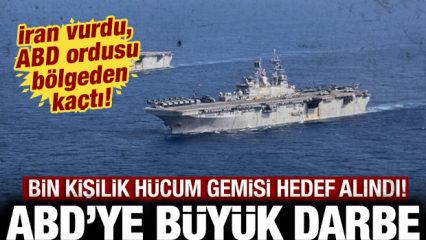 İran'dan ABD'ye bir b&uuml;y&uuml;k darbe daha: 5 bin kişilik dev h&uuml;cum gemisi hedef alındı