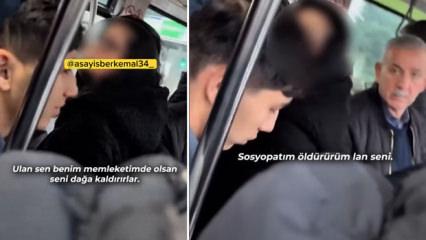 İstanbul&rsquo;da toplu taşımada s&ouml;zl&uuml; d&uuml;ello: &lsquo;Sosyopatım, &ouml;ld&uuml;r&uuml;r&uuml;m lan seni&rsquo;