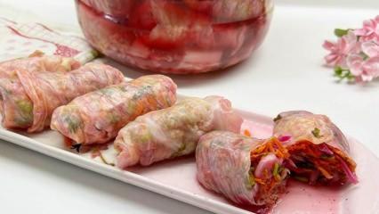 Kışa veda edin: Mevsimin son lahanalarıyla sarma lahana turşusu tarifi