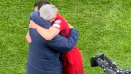 Lucescu ve Hakan &Ccedil;alhanoğlu'nun son sarılışı