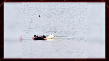 Sapanca G&ouml;l&uuml;&rsquo;nde bot alabora oldu: Yardımlarına Kano Milli Takımı yetişti