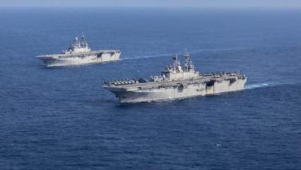 Son dakika: İran, ABD'nin dev amfibi h&uuml;cum gemisini hedef aldı! Geri &ccedil;ekildiler...