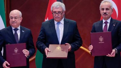 T&uuml;rkiye, &Uuml;rd&uuml;n ve Suriye arasında ulaştırma işbirliği mutabakatı imzalandı