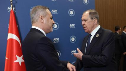 Antalya'da yoğun diplomasi trafiği! Bakan Fidan Rus mevkidaşıyla birlikte