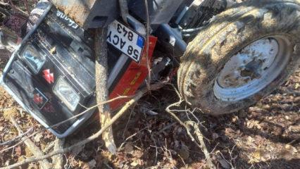 Sivas'ta korkun&ccedil; kaza! Trakt&ouml;r devrildi, 2 kardeşten 1'i &ouml;ld&uuml;