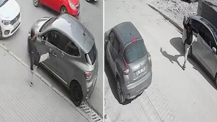 Avcılar&rsquo;da otomobil ter&ouml;r&uuml;: &Ccedil;ok sayıda araca tekmeleyerek zarar verdi