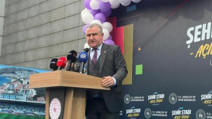 Bakan Aşkın Bak Sinop Stadyumu'nu a&ccedil;tı! 'Herkes T&uuml;rkiye'ye organizasyon vermek istiyor'