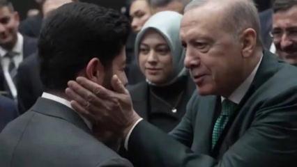Barzani oğlunu Erdoğan ile tanıştırdı! Yanaklarını sıkıp 'Maşallah' dedi