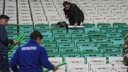 Her şey şampiyonluk ma&ccedil;ı i&ccedil;in! 40 bin kartonluk koreografi