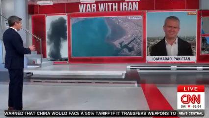 CNN International Muhabiri Pakistan'da masanın nasıl devrildiğini anlattı