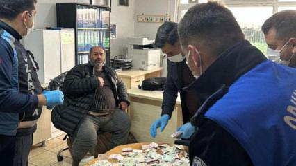 Dilencinin &uuml;zerinden &ccedil;ıkan para şaşırttı!