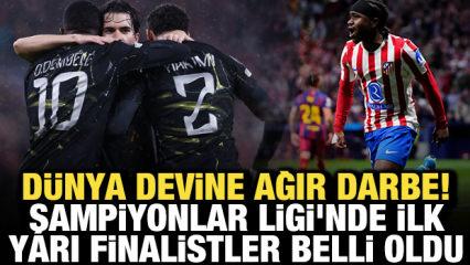 D&uuml;nya devine ağır darbe! UEFA Şampiyonlar Ligi'nde ilk yarı finalistler belli oldu
