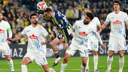 Fenerbah&ccedil;e'nin 13 ma&ccedil;lık Rizespor serisi sona erdi