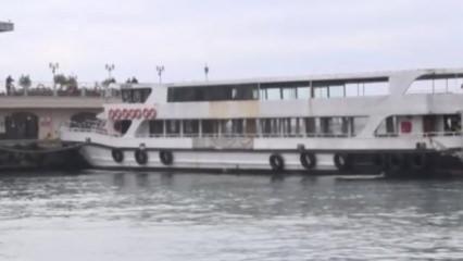 Kadık&ouml;y'de yolcu teknesinde yangın &ccedil;ıktı!