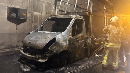 Sabiha G&ouml;k&ccedil;en Havalimanı'nın 2. pistinin t&uuml;nelinde ara&ccedil; yangını 