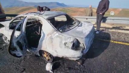 Siirt'te otomobilde &ccedil;ıkan yangın s&ouml;nd&uuml;r&uuml;ld&uuml;