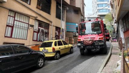 Şişli'de baca yangını paniğe neden oldu