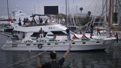 Sumud Filosu Barselona'dan ayrıldı! İstikamet Gazze