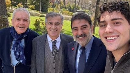 İki efsane aynı karede! Şenol G&uuml;neş ve &Uuml;nal Karaman TBMM'de buluştu