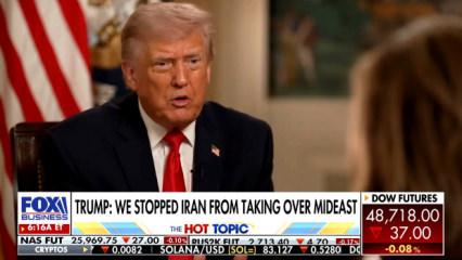 Trump'tan bomba a&ccedil;ıklama! İtiraf gibi s&ouml;zler: İran savaşını başlatmak zorunda kaldım