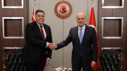 TBMM Başkanı Kurtulmuş, Avustralya Temsilciler Meclisi Başkanı Dick ile g&ouml;r&uuml;şt&uuml;