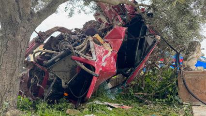 Uşak'ta korkun&ccedil; kaza! Ara&ccedil; parampar&ccedil;a oldu: 1 &ouml;l&uuml;!