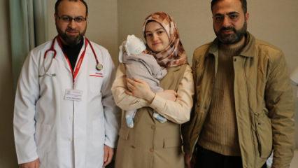 Yemek borusu kapalı doğan bebek, ameliyat ile sağlığına kavuştu