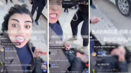 Yine Tiktok yine rezillik! Canlı yayında birini bı&ccedil;akladı, tehditlerine devam etti