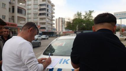 Adana'da aracının 4 katı ceza &ouml;deyen s&uuml;r&uuml;c&uuml;den akılalmaz s&ouml;zler 